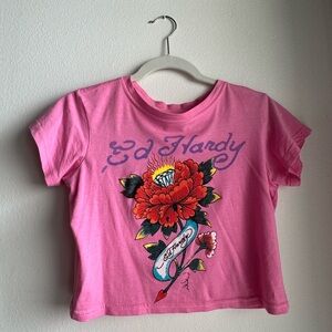 pink ed hardy baby tee